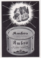 AMBRA La Cera Perfetta, Pubblicità Epoca 1954, Vintage Advertising - Advertising