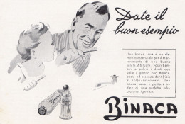 Dentifricio BINACA, Vignetta, Pubblicità Epoca 1951, Vintage Advertising - Advertising