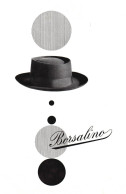 Cappelli BORSALINO, Pubblicità Epoca 1953, Vintage Advertising - Publicités