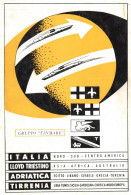 Lloyd Triestino. Tirrenia, Italia, Adriatica, Pubblicità 1953, Vintage Ad - Publicités
