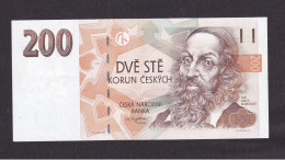 1998 Czech Republic Czech National Bank Banknote 200 Korun,P#19B - República Checa