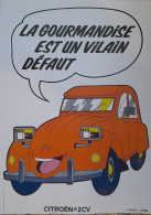 CITROEN 2CV 2 CV - ORANGE - TOTAL - AFFICHE POSTER - KFZ