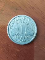 1 Monnaie Bazor Franc 1943 Condizioni Da Foto, Spedizione Solo In Italia. - 1 Franc