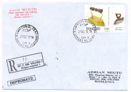 NCP 26 - 11-a FLATIRON, Germany, Romania - Registered, Stamp With TABS - 2012 - Cartas & Documentos