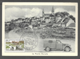 Poste & Facteurs. La Poste Rurale, Journée Du Timbre 1958. 2 CV Fourgonnette (GF3950) - Correo Postal
