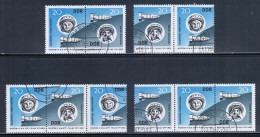 East Germany / DDR 1963 Mi# 970-971 Used - W Zd 90-93 (4 Zd) - Space Flights Of Valeri Bykovski And Valentina Tereshkova - Europe