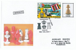 COV 82 - 219 CHESS, Romania - Cover - Used - 2005 - Brieven En Documenten