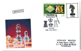 COV 82 - 213 CHESS, Romania - Cover - Used - 2005 - Storia Postale