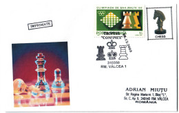 COV 82 - 213 CHESS, Romania - Cover - Used - 2005 - Briefe U. Dokumente