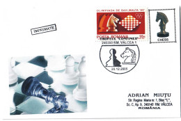 COV 82 - 212 CHESS, Romania - Cover - Used - 2005 - Brieven En Documenten