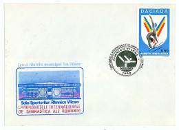COV 82 - 2 Gymnastics, Romania - Cover - Used - 1983 - Lettres & Documents