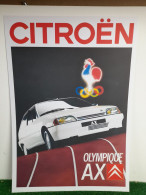 CITROEN AX OLYMPIQUE - AFFICHE POSTER - Voitures