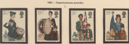 Gran Bretaña  1982 - 75º ANIVERSARIO DE LOS BOY SCOUTS - YVERT 1039/1042 ** - Ungebraucht