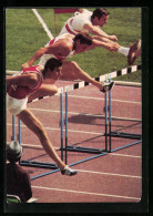 Foto-AK Mexiko-Stadt, Olympia 1968, Zehnkampf, Kurt Bendlin Beim 110 M Hürdenlauf  - Otros & Sin Clasificación