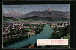 Regen-AK Innsbruck, Totalansicht Der Stadt  - Other & Unclassified