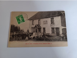 Cpa La Brévine La Cote Du Cerf Animée Frontière Suisse Voyagée 1909 - La Brévine