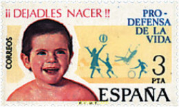 85691 MNH ESPAÑA 1975 CAMPAÑA PRO DEFENSA DE LA VIDA - Ongebruikt