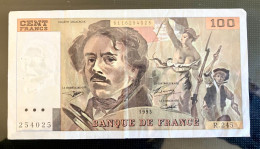 FRANCE BILLET 100FRS DELACROIX R.245 1993 - 100 F 1978-1995 ''Delacroix''