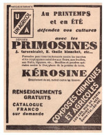 1932 - Publicité - Insecticide Primosines Et Kérosine à Noisy-le-Sec (Seine-Saint-Denis) - Publicités