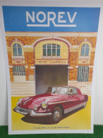 CITROEN DS CHAPRON BORDEAUX - AFFICHE POSTER - Coches