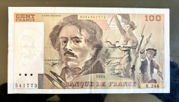 FRANCE BILLET 100FRS DELACROIX K. 244 - 1993 - 100 F 1978-1995 ''Delacroix''