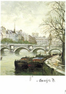 Thèmes > Illustrateurs & Photographes > Illustrateurs - Signés > Georges B. - Paris - Pont Neuf - 7438 - Other & Unclassified