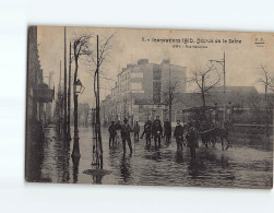 IVRY SUR SEINE : Inondation 1910, Rue Nationale - état - Ivry Sur Seine