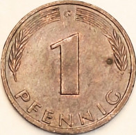 Germany Federal Republic - Pfennig 1975 G, KM# 105 (#4469) - 1 Pfennig