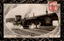 Nieuw Zeeland - New Zealand - Aramoho - Railway Station - Train - 1913 - Nueva Zelanda