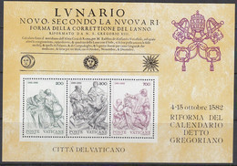VATIKAN  Block 4, Postfrisch **, 400 Jahre Gregorianischer Kalender 1982 - Blokken & Velletjes