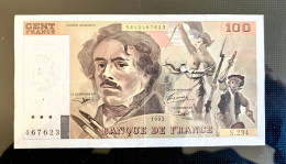 FRANCE BILLET 100FRS DELACROIX  S.234  - 1993 - 100 F 1978-1995 ''Delacroix''