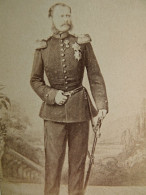 Photo CDV Brandseph à Stuttgart  Prince Wurtemberg  Charles Ier En Uniforme  CA 1865 - L679B - Ancianas (antes De 1900)