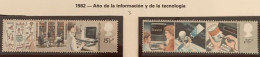Gran Bretaña  1982 -INFORMACION Y TECNOLOGIA - YVERT 1056/1057 ** - Neufs