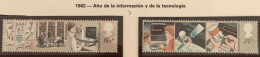 Gran Bretaña  1982 -INFORMACION Y TECNOLOGIA - YVERT 1056/1057 ** - Ungebraucht