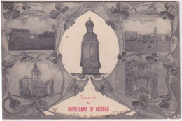 12 - SOUVENIR DE NOTRE DAME DE CEIGNAC - PELERINAGE CELEBRE DE L'AVEYRON - 5 VUES DIFFERENTES - Autres & Non Classés