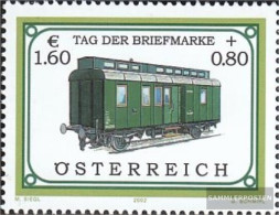 Austria 2380 (complete Issue) Unmounted Mint / Never Hinged 2002 Day The Stamp / Railway Mail Vans - Ungebraucht