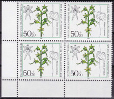 Berlin YT 685 Mi 724 Année 1984 (MNH **) Fleurs - Orchidées (Bloc De 4) - Nuevos