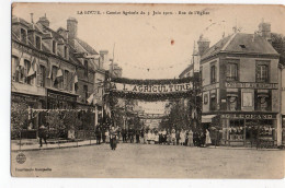 LA LOUPE * EURE & LOIR * COMICE AGRICOLE 1910 * RUE DE L'EGLISE * PHARMACIE * BAZAR MENAGER * Imp. Gauquelin - Sonstige & Ohne Zuordnung