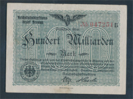 Breslau Pick-Nr: S1140 Inflationsgeld Der Deutschen Reichsbahn Breslau Gebraucht (III) 1923 100 Milliarden Mar (10288421 - 100 Milliarden Mark
