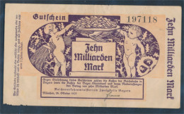 Bayern Pick-Nr: S1105 Inflationsgeld Der Deutschen Reichsbahn Bayern Stark Gebraucht (IV) 1923 10 Milliarden M (10288403 - 10 Miljard Mark