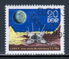 East Germany / DDR 1966 Mi# 1168 Used - Luna 9 On Moon / Space - Europe