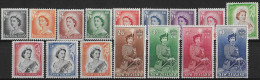 1953-59 New Zealand Elizabeth II 16v. MNH SG N. 723/36 - Autres & Non Classés