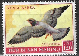 SAN MARINO -1959 - P. AEREA - COLOMBO - LIRE 120- NUOVO -MNH** ( YVERT AV 114- MICHEL 609- SS A 125) - Luftpost