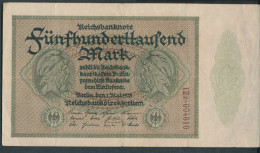 Deutsches Reich Rosenbg: 87g Privatfirmendruck Kontrollnummer Nur Rechts Gebraucht (III) 1923 500.000 Mark (10298909 - 500.000 Mark
