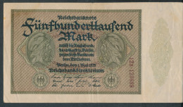 Deutsches Reich Rosenbg: 87g Privatfirmendruck Kontrollnummer Nur Rechts Gebraucht (III) 1923 500.000 Mark (10298910 - 500000 Mark