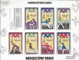 North-Korea 1890B-1896B Sheetlet (complete Issue) Unmounted Mint / Never Hinged 1979 Piktogramme - Olympic. Games 80 - Corea Del Nord