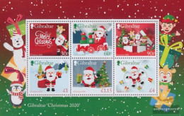 Gibraltar Block144 (complete Issue) Unmounted Mint / Never Hinged 2020 Weihnachtsmann - Gibraltar