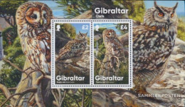 Gibraltar Block143 (complete Issue) Unmounted Mint / Never Hinged 2020 Owls - Gibilterra