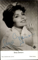 CPA Schauspielerin Sonja Ziemann, Portrait, Autogramm - Schauspieler