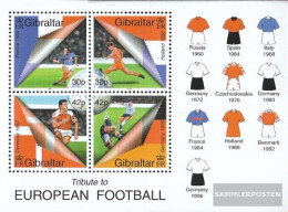 Gibraltar Block40 (complete Issue) Unmounted Mint / Never Hinged 2000 Football - Gibraltar